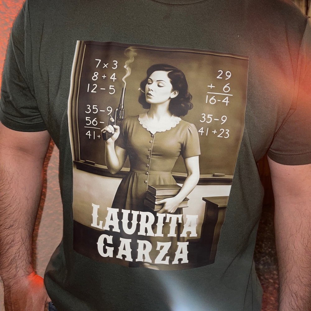 Graphic T-Shirt with Laurita Garza Print